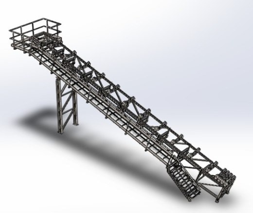 CINTA输送带输送机结构3D图纸 Solidworks设计缩略图